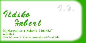 ildiko haberl business card